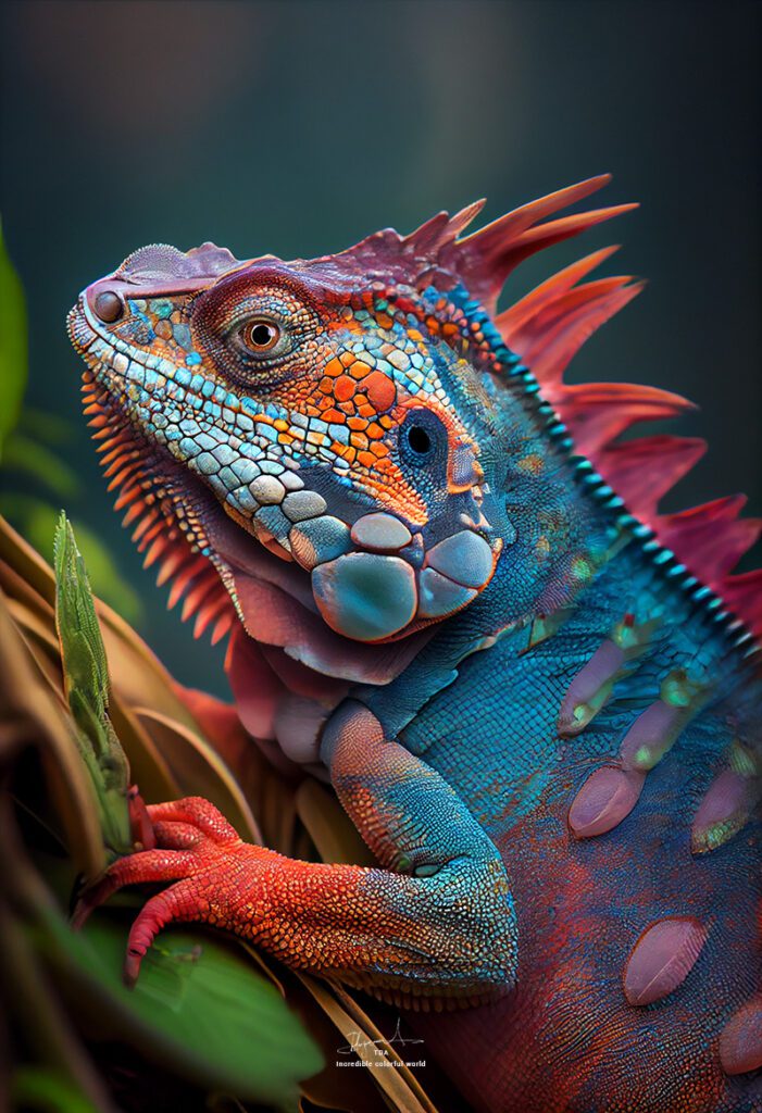 Colorful Iguana