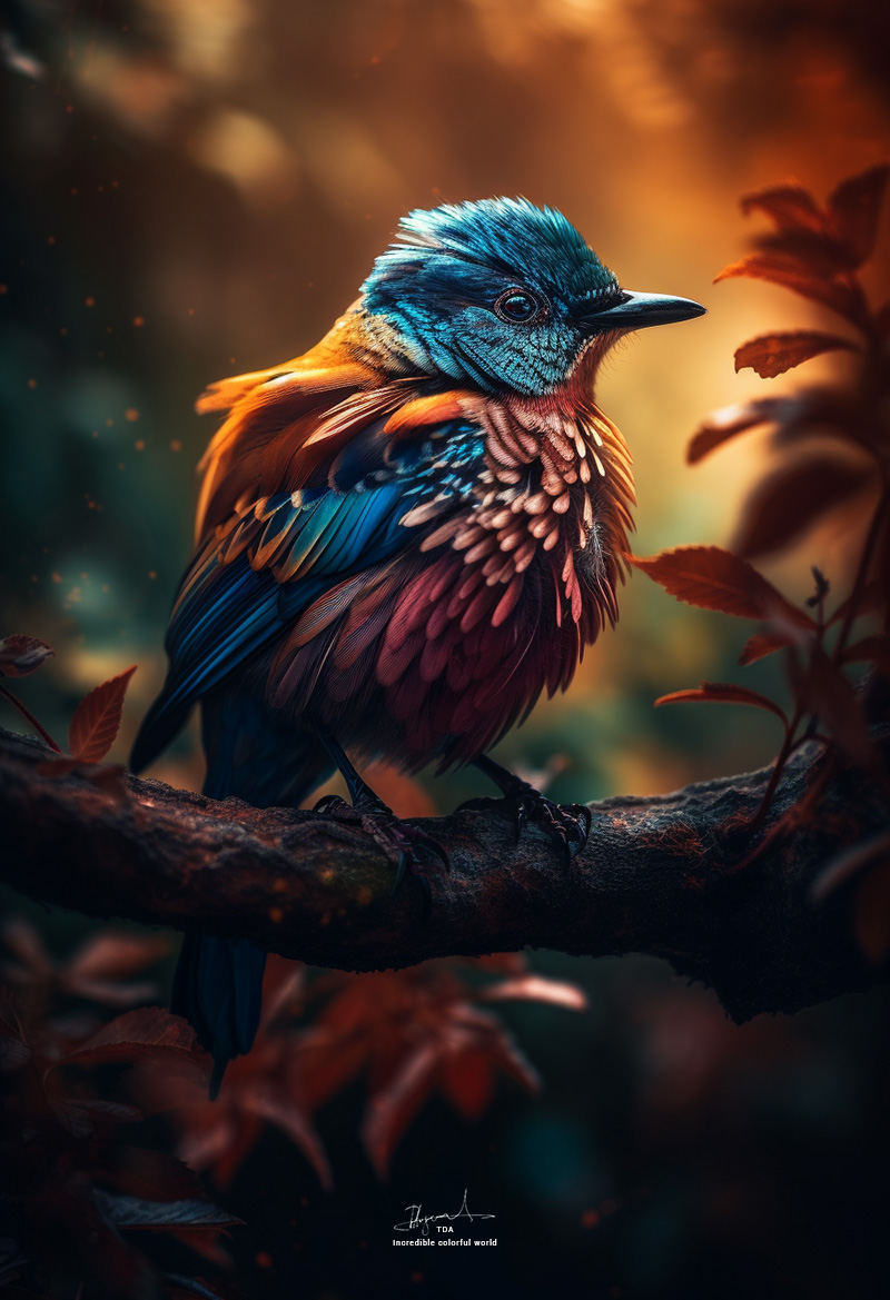 Little colorful bird